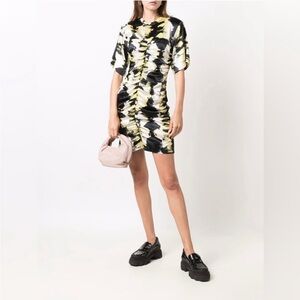 Ganni Tie-Dye Silk Dress